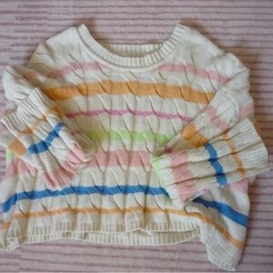 Jessica Simpson Pastel Striped Sweater